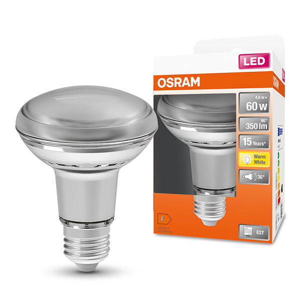 Λάμπα LED Osram E27 Ανακλαστήρας R80 4.8W (60W) | 2700K LOS01371 - 1