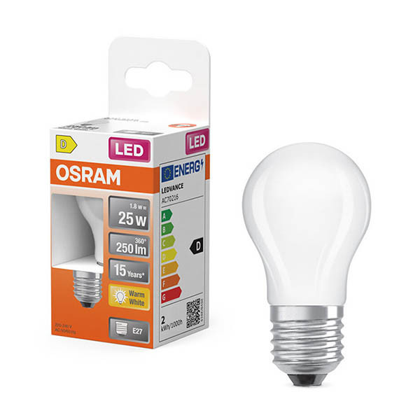 Λάμπα LED Osram E27 Ματ Μπάλας P45 1.8W (25W) | 2700K LOS01899 - 1