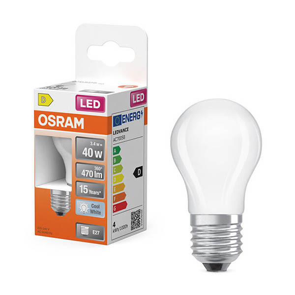 Λάμπα LED Osram E27 Ματ Μπάλας P45 3.4W (40W) | 4000K LOS02176 - 1