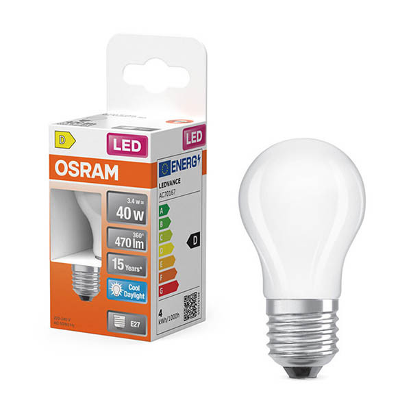 Λάμπα LED Osram E27 Ματ Μπάλας P45 3.4W (40W) | 6500K LOS02182 - 1