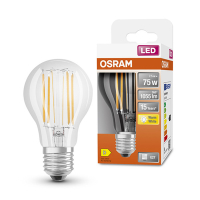Λάμπα LED Osram E27 A60 Filament 2700K 7.5W Warm White (75W) LOS00080