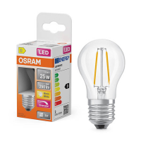 Λάμπα LED Osram E27 Clear P45 Dimmable 2700K 1.8W Warm White (25W) LOS01867