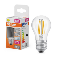 Λάμπα LED Osram E27 Clear P45 Dimmable 4000K 3.4W Neutral White (40W) LOS02158