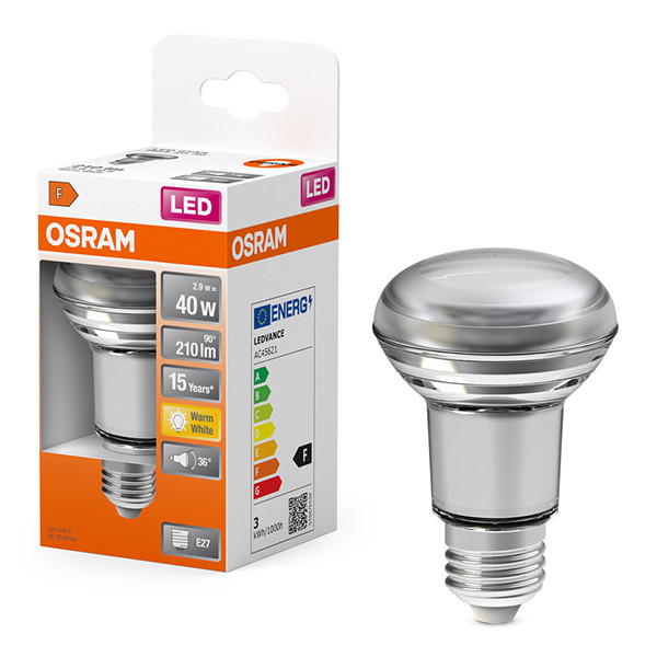 Λάμπα LED Osram E27 Reflector R63 2700K 2.9W Warm White (40W) LOS01367 - 1