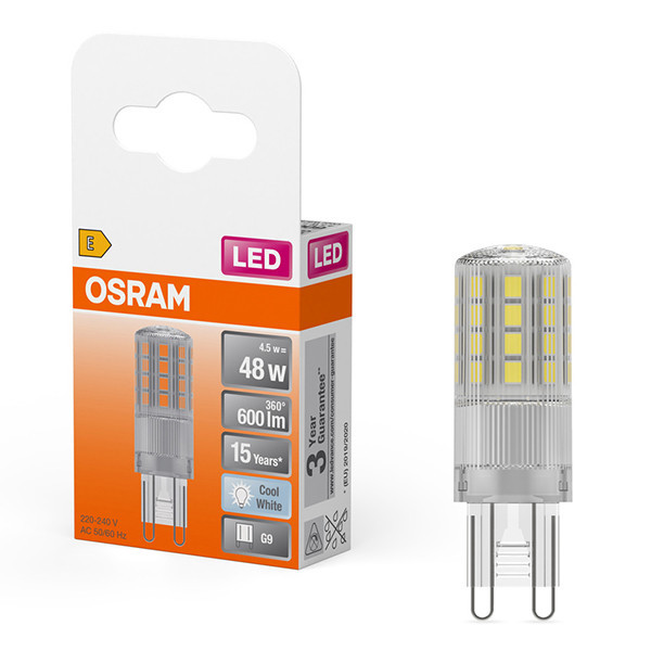Λάμπα LED Osram G9 SMD Capsule Clear 4000K 4.5W (48W) LOS01387 - 1