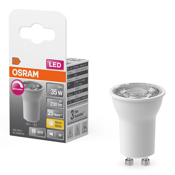 Λάμπα LED Osram GU10 PAR11 Spot Dimmable 2700K 3W (35W) LOS01127 - 1