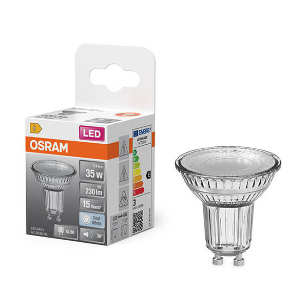 Λάμπα LED Osram GU10 Spot 4000K 2.4W (35W) LOS01939 - 1
