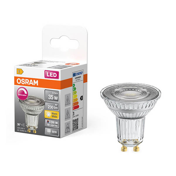 Λάμπα LED Osram GU10 Spot Dimmable 2700K 2.4W (35W) LOS01917 - 1
