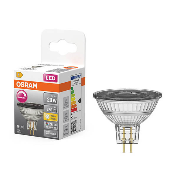 Λάμπα LED Osram GU5.3 Spot Dimmable 2700K 2.2W (20W) LOS01929 - 1
