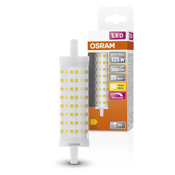 Λάμπα LED Osram R7S Slim Line Dimmable 15W (125W) LOS00348 - 1