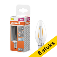 Προσφορά: Λάμπα LED Osram E14 B35 Candle Filament 4000K 1.8W (25W) 6Τεμ