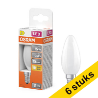 Προσφορά: Λάμπα LED Osram E14 B35 Candle Mat 2700K 1W (15W) 6Τεμ
