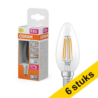 Προσφορά: Λάμπα LED Osram E14 Candle Filament Dimmable 4000K 3.4W (40W) 6Τεμ