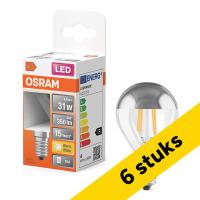 Προσφορά: Λάμπα LED Osram E14 Filament P45 Silver Mirror 2700K 4W (31W) 6Τεμ