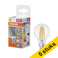 Προσφορά: Λάμπα LED Osram E14 P45 Clear Filament  4000K 3.4W (40W) 6Τεμ