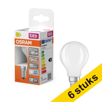 Προσφορά: Λάμπα LED Osram E14 P45 Mat 4000K 3.4W (40W) 6Τεμ