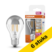 Προσφορά: Λάμπα LED Osram E27 A60 Crown Mirror Dimmable 2700K 6.5W Warm White (50W) 6Τεμ