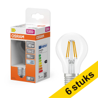 Προσφορά: Λάμπα LED Osram E27 A60 Filament 4000K 3.4W Neutral White (40W) 6Τεμ