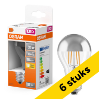 Προσφορά: Λάμπα LED Osram E27 Filament  A60 Silver Mirror 2700K 4W Warm White (35W) 6Τεμ