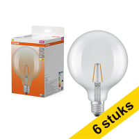 Προσφορά: Λάμπα LED Osram E27 Globe G125 Filament Clear 2700K 1.8W (25W) 6Τεμ