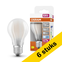 Προσφορά: Λάμπα LED Osram E27 Mat A60 Dimmable 4000K 7.5W (75W) 6Τεμ