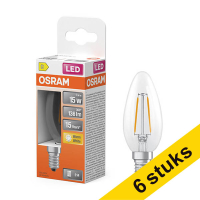 Προσφορά: 6 Λάμπες Κερί Osram E14 LED 1W (15W) | 2700K