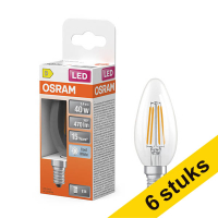 Προσφορά: 6 Λάμπες Κερί Osram E14 LED B35 3.4W (40W) | 4000K