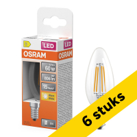 Προσφορά: 6 Λάμπες Κερί Osram E14 LED B35 5.5W (60W) | 2700K