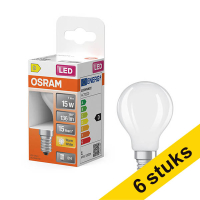 Προσφορά: 6 Λάμπες LED Osram E14 Ματ Μπάλα P45 1W (15W) | 2700K