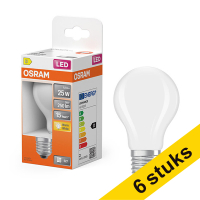 Προσφορά: 6 Λάμπες LED Osram E27 Ματ Αχλάδι A60 1.8W (25W) | 2700K
