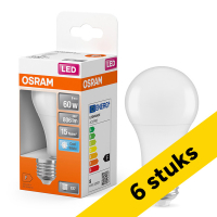 Προσφορά: 6 Λάμπες LED Osram E27 Ματ Αχλάδι A60 8W (60W) | 4000K