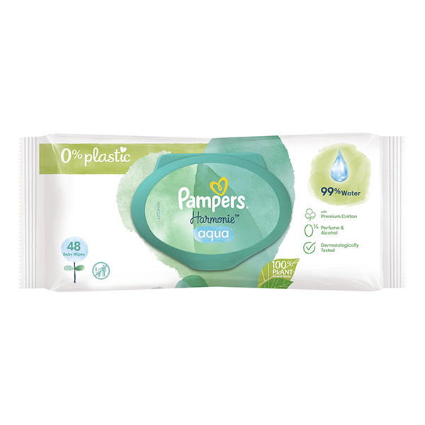 Μωρομάντηλα Pampers Harmonie Aqua (48 τεμάχια) SPA04043 - 1