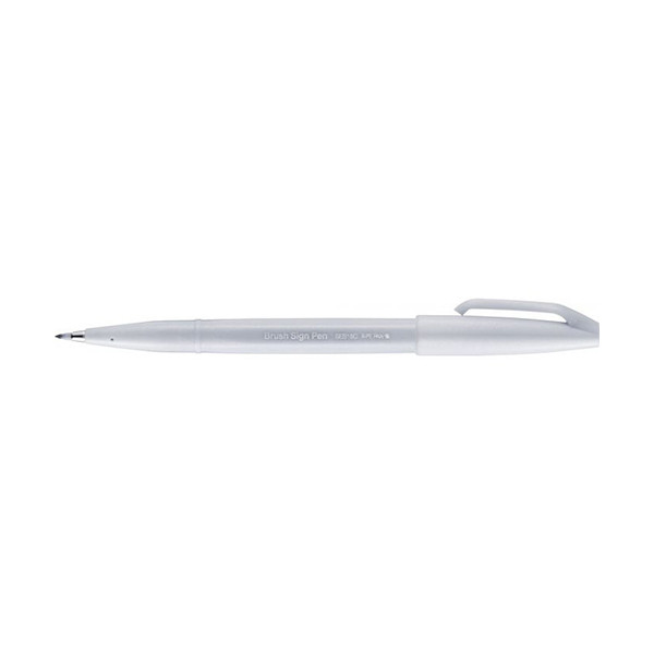Μαρκαδόρος Pentel Sign SES15C Ανοιχτό Γκρι 210111 - 1