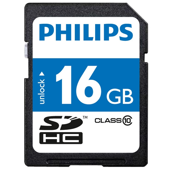 Κάρτα μνήμης SDHC Philips κατηγορίας 10 - 16GB 098112 - 1