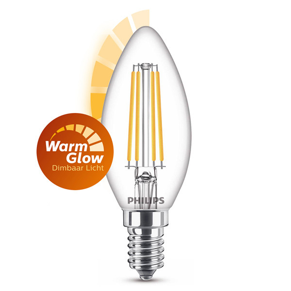Λάμπα LED νήματος Philips E14, κερί, WarmGlow, με δυνατότητα ρύθμισης φωτεινότητας 2,5W (25W) LPH02557 - 1