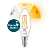 Λάμπα LED νήματος Philips SceneSwitch E14, κερί 5W (40W)