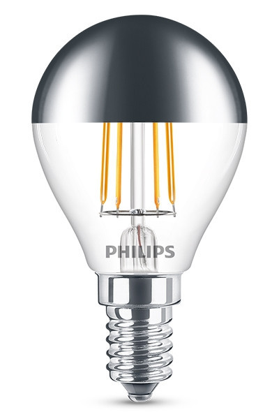 Λάμπα LED Philips E14 Σφαιρική Κεφαλή Ασημί Καθρέφτης 4W (35W) LPH00487 - 1