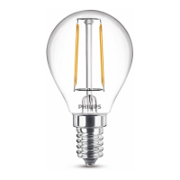 Λάμπα LED Philips E14 με πυράκτωση, θερμό λευκό 2W (25W) LPH02394