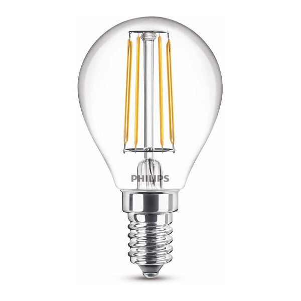 Λάμπα LED Philips E14 Filament 2700K Warm White 4.3W (40W) LPH02396 - 1