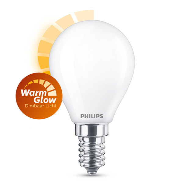 Λάμπα LED Philips E14 Mat Dimmable WarmGlow 3.4W (40W) LPH02588 - 1