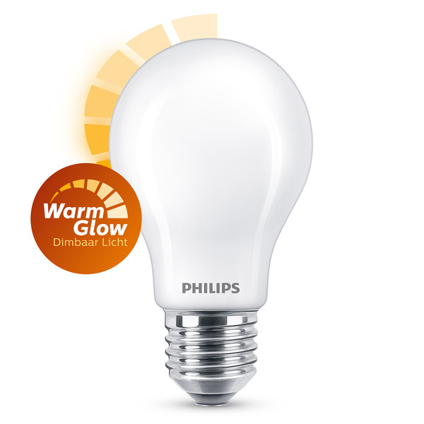 Λάμπα LED Philips E27 WarmGlow Mat Dimmable 2200K-2700K  3,4W (40W) LPH02578 - 1