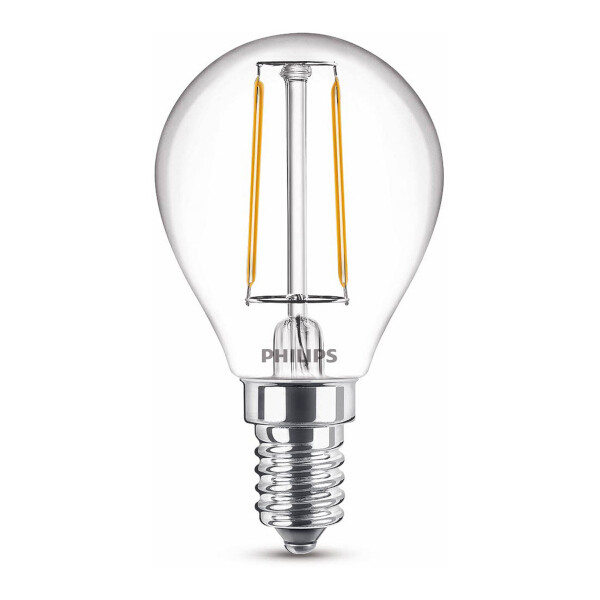 Λαμπτήρας LED Philips E14 με πυράκτωση, θερμό λευκό 2W (25W) LPH02394 - 1