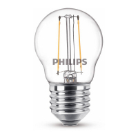 Λαμπτήρας LED Philips E27 Filament 2700K 250lm 2W Warm White (25W) LPH02370