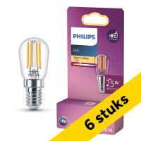 Προσφορά: Λάμπα LED Philips E14 T25 Filament Clear Tube 2700K 1.9W (25W) 6Τεμ