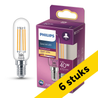Προσφορά: Λάμπα LED Philips E14 T25 Filament Clear Tube 2700K 3.4W (40W) 6Τεμ