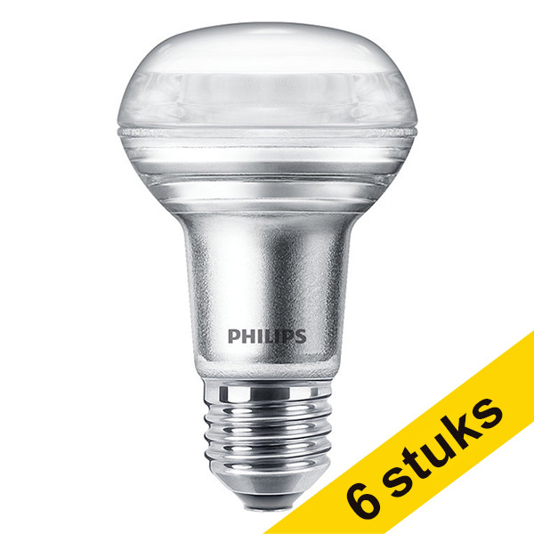 Προσφορά: Λάμπα LED Philips E27 Classic Reflector R63 Dimmable 4,5W Warm White (60W) 6Τεμ LPH00828 - 1