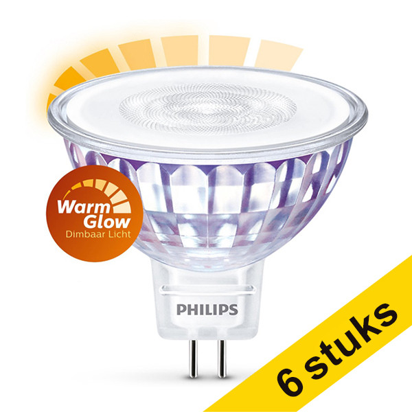 Προσφορά: Λάμπα LED Philips GU5.3 Spot Dimmable 7W (50W) 6Τεμ LPH01270 - 1