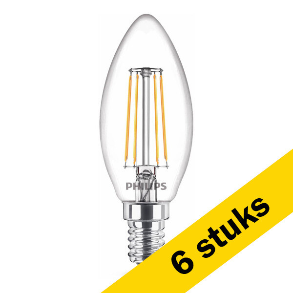 Προσφορά: 6 Λάμπες Κερί Philips E14 LED Warm White 4,3W (40W) LPH02438 - 1