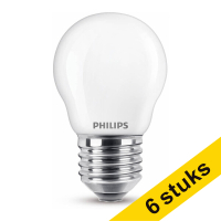 Προσφορά: 6 Λάμπες LED Philips E27 Ματ Σφαιρική Θερμό Λευκό 6,5W (60W)