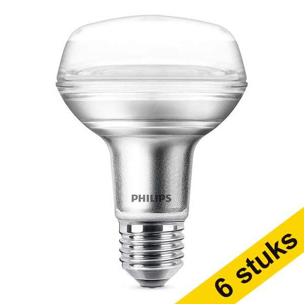 Προσφορά: 6 Λάμπες LED Philips E27 Classic ανακλαστήρας R80 4W (60W) LPH00830 - 1